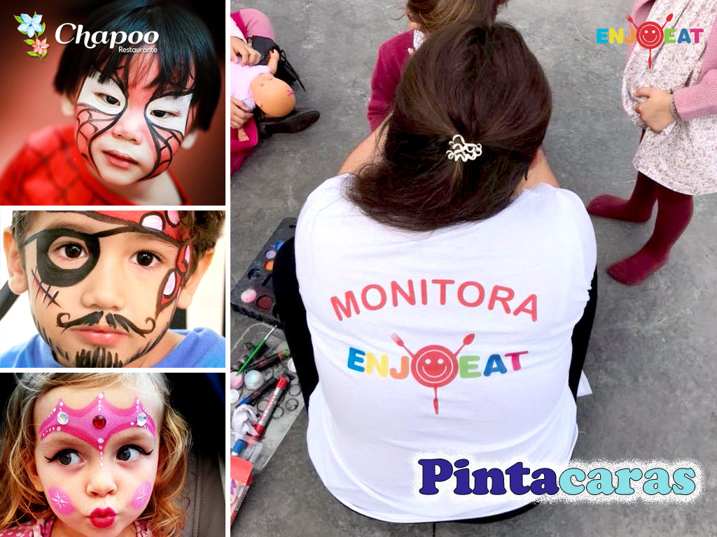 pintacaras restaurante animadora infantil para comidas gratis