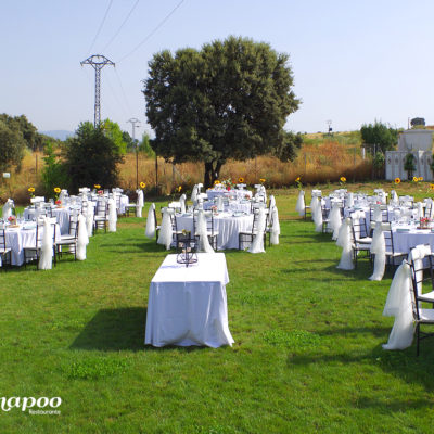 Zona exterior jardines para bodas y eventos