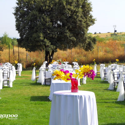 Zona exterior jardines para bodas y eventos