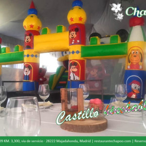 Castillo Hinchable para niños con animadora. Gratis