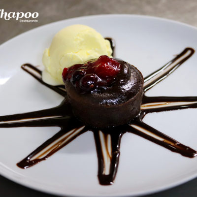 Coulant de Chocolate con helado de Vainilla