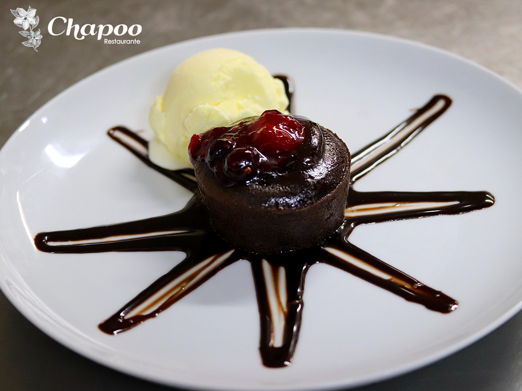 Coulant de Chocolate con helado de Vainilla