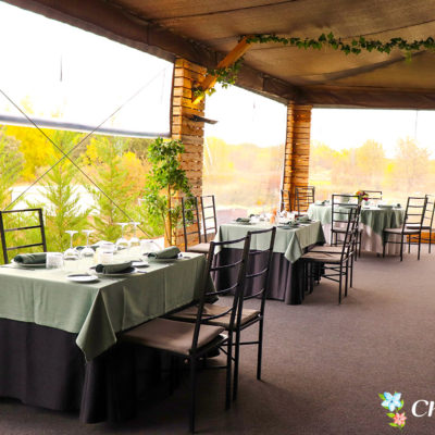 Restaurante con terraza cubierta para invierno en las rozas y majadahonda