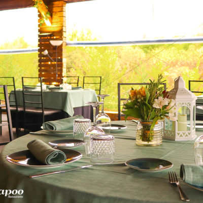 Restaurante con terraza cubierta para invierno en las rozas y majadahonda