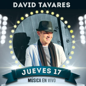 Música en directo en nuestro restaurante con David Tavares. Jueves 17 Diciembre